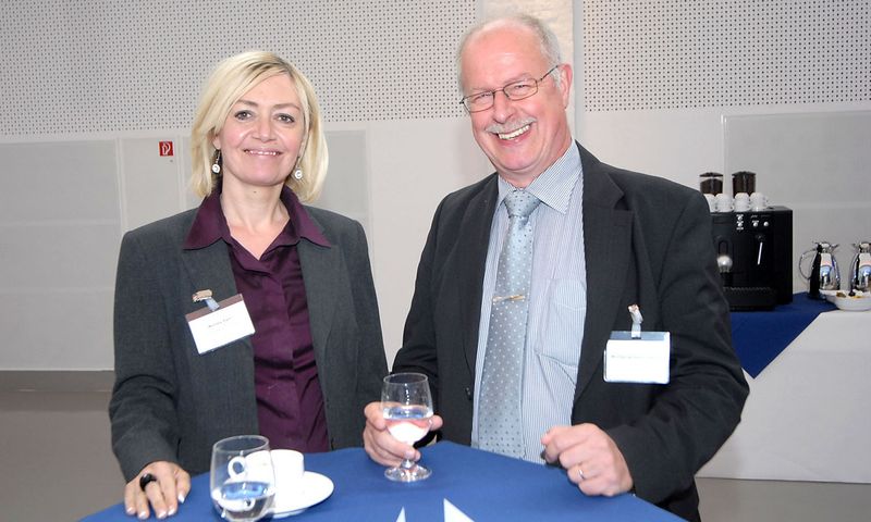 Monika Paitl, communications9, und Wolfgang Heinz-Fischer, TQ-Systems (Archiv: Vogel Business Media)