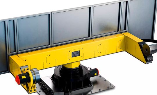 So sieht der neue H-Frame-Postitionierer von Fanuc aus, den das Unternehmen auf der Hannover Messe 2026 vorstellen wird (Halle 26). Hier schon mal einige Informationen darüber ...(Bild:  Fanuc)