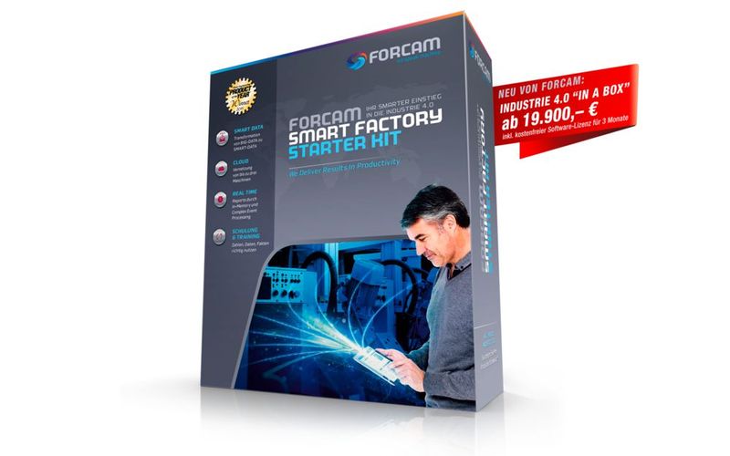 Im oberen Preissegment positioniert sich FORCAM mit der international ausgezeichneten Shop Floor Management Lösung, dem Smart Factory Starter Kit.  (Bild: FORCAM)