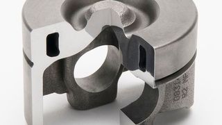 Bauteil für den Monoblock-Stahlkolben mit umformtechnisch hergestelltem Kühlkanal (Bild: Hirschvogel)