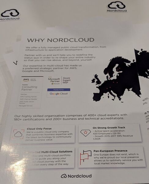 Nordcloud ist Partner von AWS, Google und Azure und damit ein gutes Beispiel für Hyperscaler Enablement. (Oliver Schonschek)