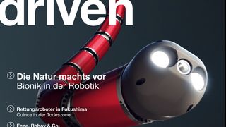 Das Cover des neuen Magazins von Maxon (Bild: Maxon Motor)