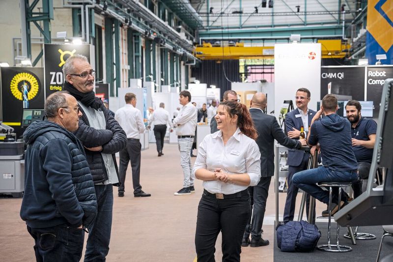 Grob stellte ein G350-5-Achs-Bearbeitungszentrum aus, das für grössere hochgenaue und komplexe Bauteile ausgelegt ist.  (Bild: Thomas Entzeroth)