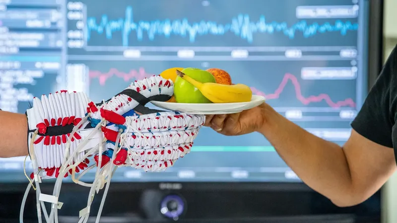Das Soft-Hand-Exoskelett der TU München unterstützt Menschen, deren Hand gelähmt ist.(Bild:  Astrid Eckert / TU München)