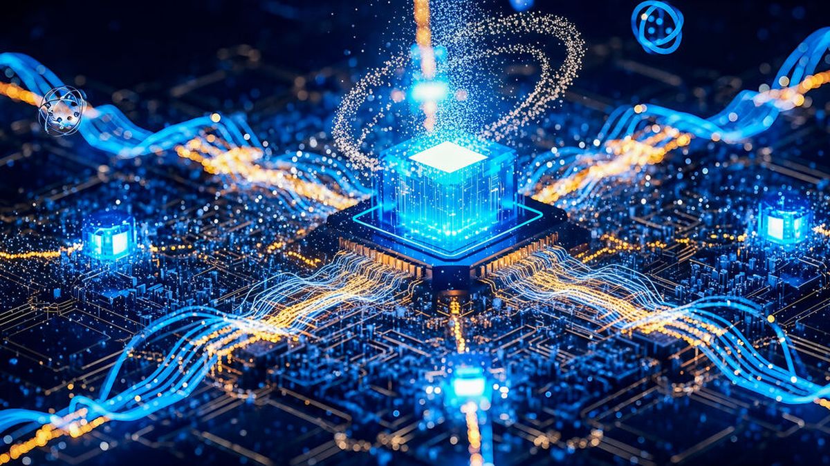 The quantum behavior of electrons shapes semiconductor devices—and the power converters that deliver electricity to modern computing systems. (Source: © Celt Studio - stock.adobe.com)