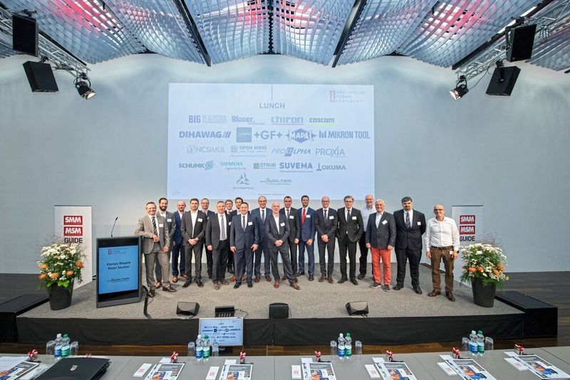 Zufriedene Referenten am SMM Innovationsforum Fertigung. (Natalie Szathmáry)
