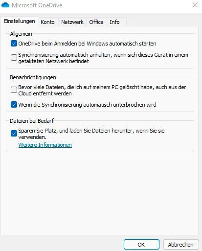 Mit Files On-Demand sparen Sie Speicherplatz auf dem Computer.  (Joos/Microsoft (Screenshot))