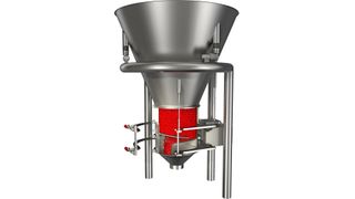Dosierdifferenzialwaage mit Vibrations-Massenflussdosiergerät: der DualTray-Dosierer  (Bild: Brabender)