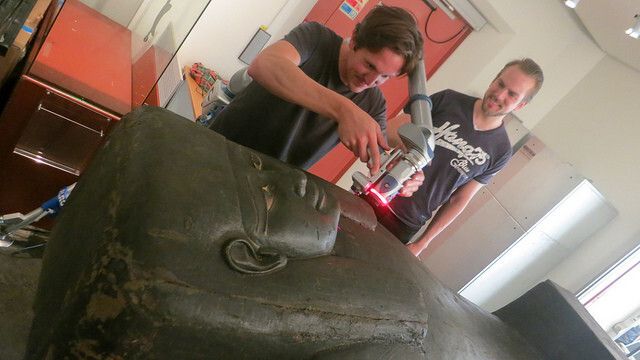 Laserscannen der Oberfläche. (Bild: Interactice Institute)