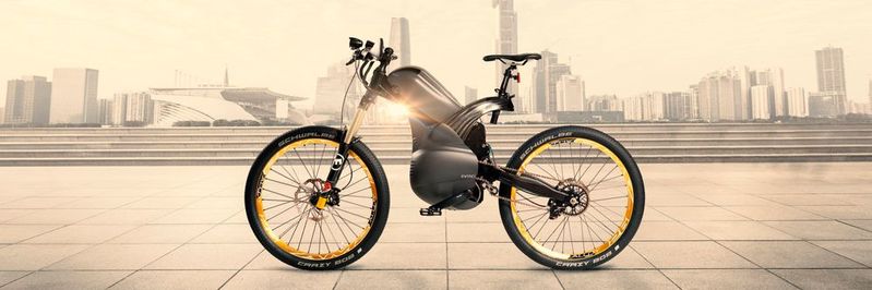 Fahrrad meets Motorrad: Das Pike vermischt die Idee beider Konzepte zu einem „SUV-E-Bike“, das dynamisch wie ein Fahrrad und kraftvoll wie ein Motorrad sein soll.(Bild:  NSK Deutschland)