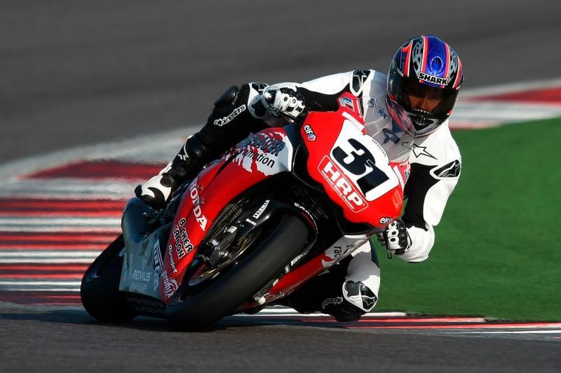 Karl Muggeridge beim ersten Test auf der Honda Fireblade mit C-ABS in Misano.  (Honda)