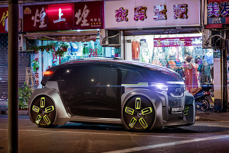 Als Ausblick in die Zukunft fungiert die Fahrzeugstudie Qoroscloud 2.0 City SUV Concept, die stilistisch einen Dreitürer andeutet. (Foto: Qoros)