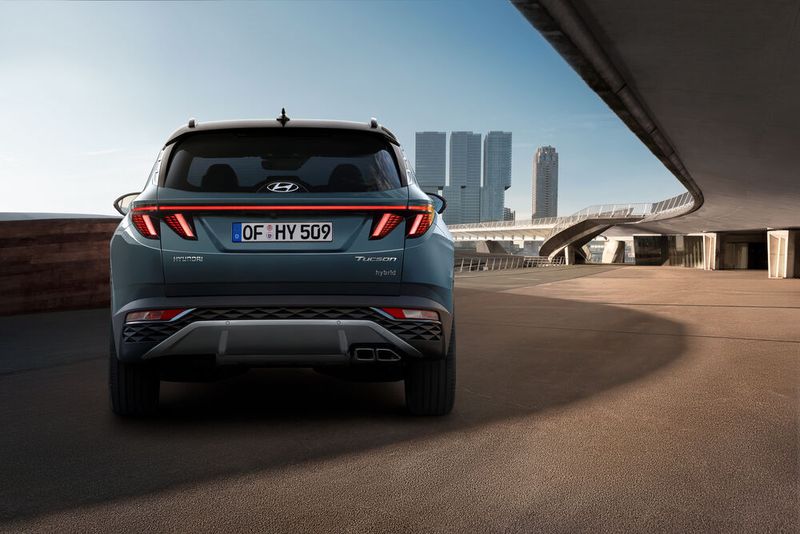 Auch am Heck gibt es expressive Lichter. (Bild: Hyundai)