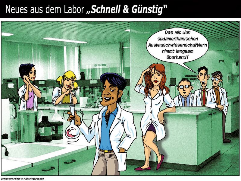 Übersicht unserer Bildergalerien (Comic: www.rainer-e-ruehl.blogspot.com) (Bild: LABORPRAXIS/Rühl)