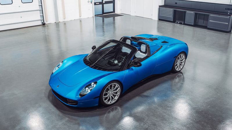 Den Supersportwagen T.33 wird Gordon Murray außerdem als Spider bauen.(Bild:  Gordon Murray)