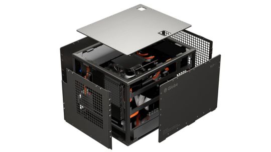 Der Globe XLP80 ist durch die Kombination von Brennstoffzellen- und Lithium-Ionen-Batterieantrieb ein ideales Hybridsystem: Anstatt stundenlanger Ladezeiten oder einem aufwendigen Batteriewechsel, ist es in weniger als 5 Minuten wieder aufgetankt.(Bild:  Globe)