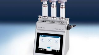 The Vitrocell Cloud Alpha MAX is designed for lower nebulization volumes and very high deposition efficiency.  (Ralf Kllian/ Vitrocell)