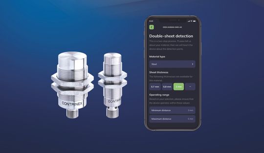 Doppelblech-Sensoren von Contrinex verhindern Werkzeugschäden an Umformanlagen und Pressen.(Bild:  Contrinex Sensor GmbH)