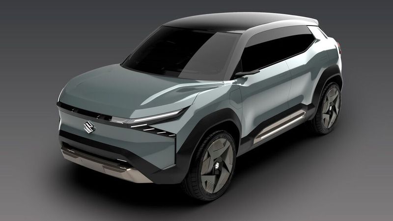 Die Blechhaut der Studie bietet ein interessantes Spiel aus glatten Flächen und markanten Sicken.  (Bild: Suzuki)