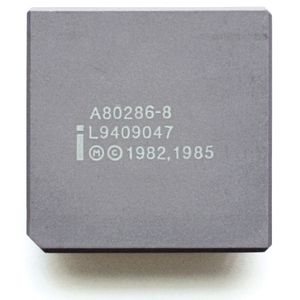 Der 286er:  Dieser Prozessor erblickte im selben Jahr wie ich das Licht der Welt.(Bild:  KL Intel i286 /Konstantin Lanzet / CC BY-SA )