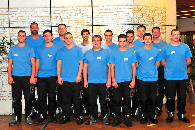 Insgesamt 14 Landessieger traten zum Bundesfinale des Praktischen Leistungswettbewerbs in der Gewerbe-Akademie der Handwerkskammer Freiburg an. (Schmidt)