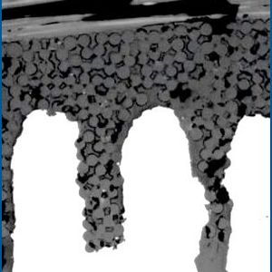 Detailaufnahme der Fügezone im Querschliff.(Bild:  Fraunhofer-IWS)