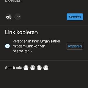 Die mobilen Microsoft-Office-Apps für iPhone und iPad ermöglichen auch das Teilen von Dokumenten direkt aus der App heraus.(Bild:  Joos - Microsoft)