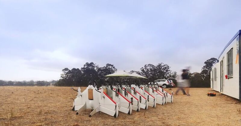 Gleich acht der Drohnen hat Google für die Tests nach Australien geschafft, dort sind die Regeln für Drohnen-Flüge eher locker. (Google)