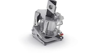 Der neue Labormischer EL5 von Eirich hat im September 2023 seine Weltpremiere auf der Powtech in Nürnberg (Bild: Eirich)