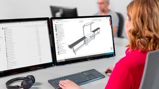Die Konstruktion von Transportstrecken mit Förderbändern in 3D wird jetzt noch einfacher, heißt es. Denn Item hat sein existierendes Engineering-Tool extra mit einem entsprechenden Modulbaukasten erweitert. (Bild: Item / R. Biallas)