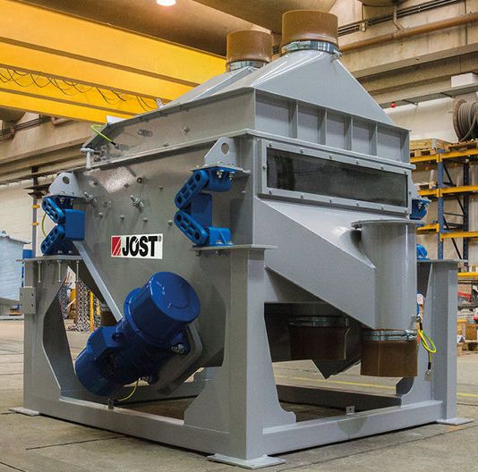 Trenntisch zur Altreifenaufbereitung Typ LUS.(Bild:  Jöst)