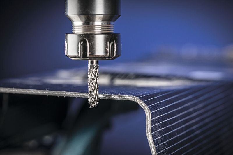 Sauber bearbeitete Verstärkungsfasern durch langanhaltende Diamantbeschichtung. (August Rüggeberg GmbH)