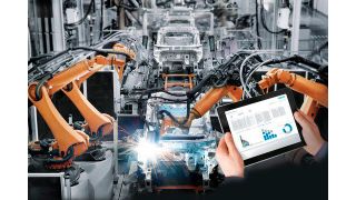 In der Cloud des Systems wird eine Instandhaltungsapplikation betrieben, die die Daten der Schweißzangenroboter in einem Instandhaltungs-Dashboard abbildet. (Bild: Festo)