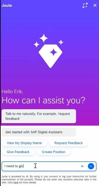 Anwender können mit SAP direkt chatten.(Bild:  SAP SE)