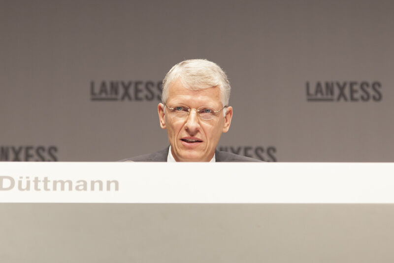 Bernhard Düttmann, CFO of the Lanxess, at the Annual Stockholders’ Meeting 2014 (Picture: Lanxess AG)