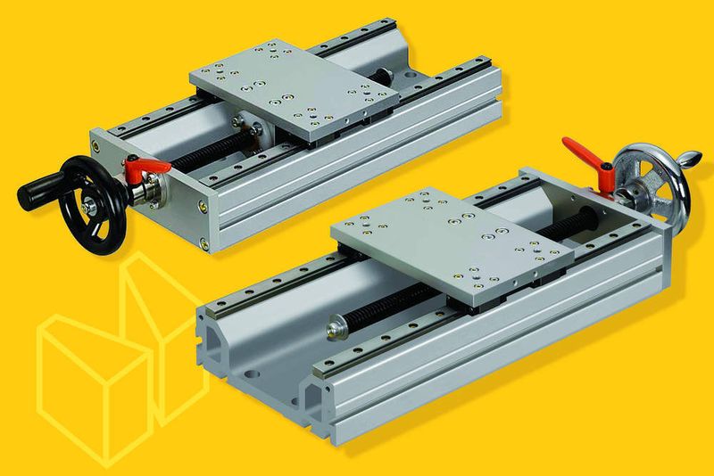 3 Lineareinheiten mit Handantrieb:  Eine wirtschaftliche Alternative, wenn keine Elektronik gefragt ist. (Archiv: Vogel Business Media)
