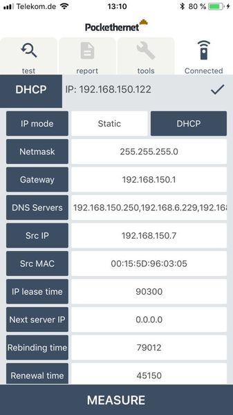 …und führt DHCP-Tests aus. (VIT)