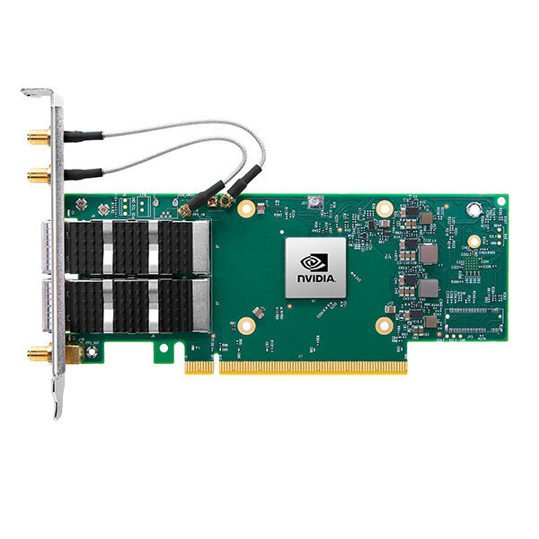 Ein Sprinter, aber ohne Crypto: Die NVIDIA ConnectX-6 Dx EN Dual-port 100GbE NIC-Adapterkarte ist im Rahmen des Open Compute Projects entstanden.
