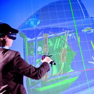 Bild 2: Über Virtual-Reality-Systeme wird nicht nur das Aussehen des neuen Wagens bestimmt, sondern auch eine detaillierte Einbau- und Montage-Simulation durchgeführt.