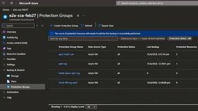 Commvault: Definition von Sicherungsgruppen in Microsoft Azure. (Bild: Commvault)