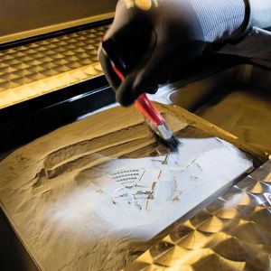 Spezialisten des Audi-Werkzeugbaus zeigen auf einer eigenen Sonderschau mit dem Laserschmelzverfahren, wie ein 3D-Teil entsteht. Informationen zu Industrie 4.0 wird es dabei auch geben.