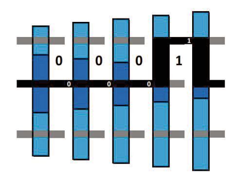 Schematischer Kraftfluss bei einer Auswahl von 4 von 81 möglichen Gängen. (Alfa Maschinen)