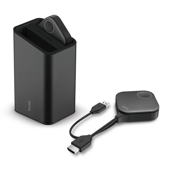 Zum WDC30-Kit gehören zwei Sender und eine Aufbewahrungsbox. (Benq)