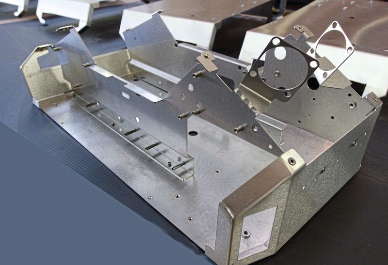 Stanzen,Laserschneiden, Biegen, Umformen, Fügen, Montieren: Die Spezialisten bei Fischer Frech-Hoch in Meisterschwanden bieten die komplette Dienstleistung für Bauteile und komplexe  Baugruppen aus Blech, von der Konzeptberatung und Konstrktion über die Fertigung und Qualitätssicherung bis zum Bereitstellen an Montagearbeitsplätzen.  (Bild: Konrad Mücke / SMM)