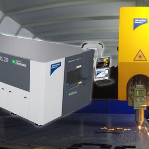 Am Microstep-Erfolg hat auch die schnelle Marktplatzierung der hauseigene Laserbaureihe MSE Smartfl ihren Anteil. Denn das zuverlässige und gleichzeitig preiswerte Schneidsystem für das hochwertige 2D-Laserschneiden erfreue sich bereits eines großen Interesses. (Bild:  Microstep Europa)