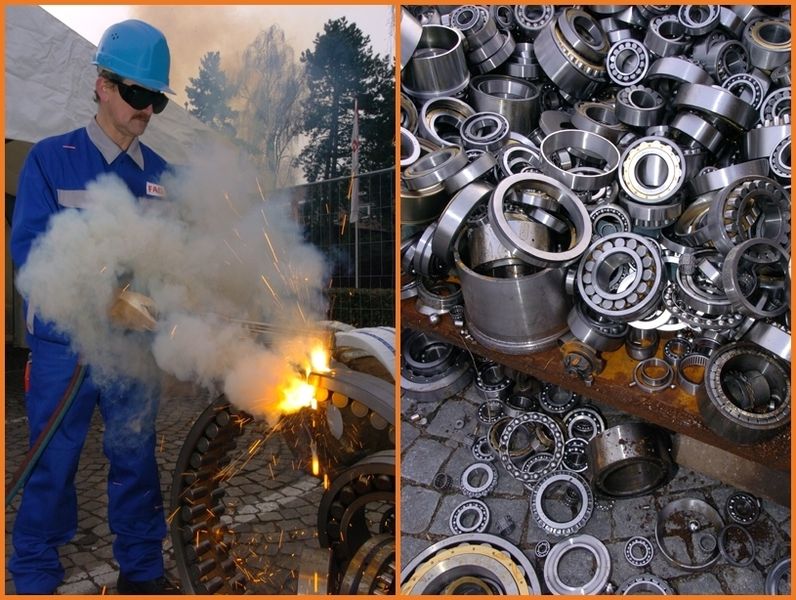 Anfang dieses Jahres vernichteten die Schaeffler-Gruppe, die SKF GmbH und das FAG-Werk in Schweinfurt rund 40 Tonnen gefälschte Wälzlager – mit einem geschätzten Marktwert von acht Millionen Euro. (Archiv: Vogel Business Media)