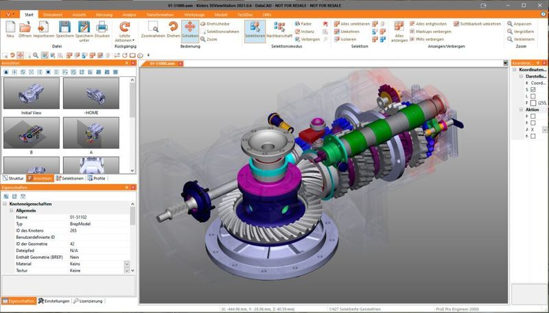 Die neue Version der 3D-View-Station für die Visualisierung von CAD-Daten ist Herstellerangaben zufolge sehr schnell und einfach in der Anwendung. (Data-CAD)