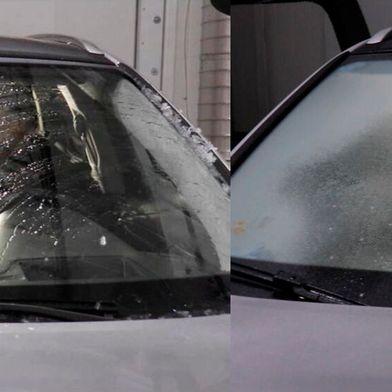 Bild 1: Die Technologie von Betterfrost nutzt Impulsstrom und Module mit hoher Leistungsdichte, um Eis auf Windschutzscheiben in weniger als 60 s zu schmelzen und dabei 20-mal weniger Energie zu verbrauchen. (Bild: Vicor)