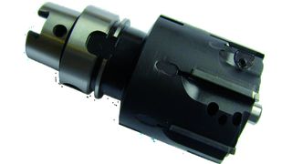 Bild 1: Die multifunktionale Zweischneiden-Reibahle Twin-Turbo hat fünf Vorschneidemesser. (Archiv: Vogel Business Media)