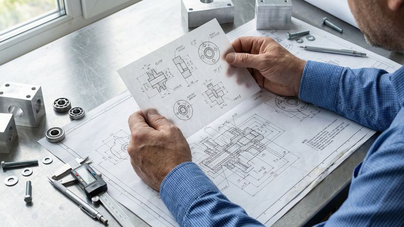 Es geht auch ohne: Bucher Hydraulics zeigt auf dem Konstruktionsleiter-Forum 2026, wie MBD die zeichnungslose Fertigung ermöglicht- und welche Vorteile das hat.(Bild:  © MOHD Faizan – stock.adobe.com_KI-generiert)